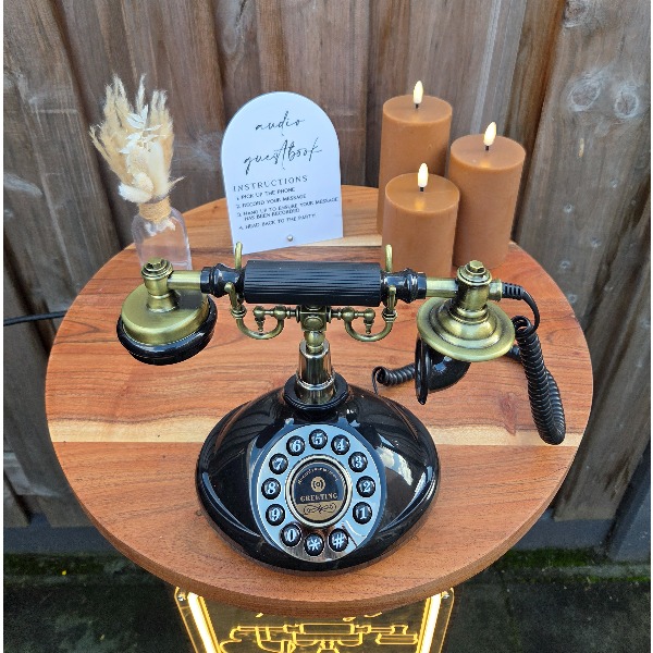 Audio Gastenboek zwart goud